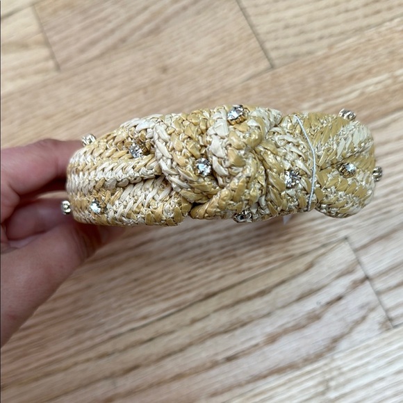 J Crew Raffia and Rhinestone Headband - Picture 3 of 3